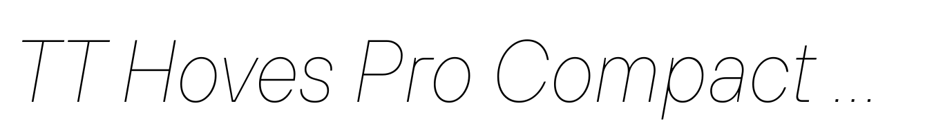TT Hoves Pro Compact Hairline Italic